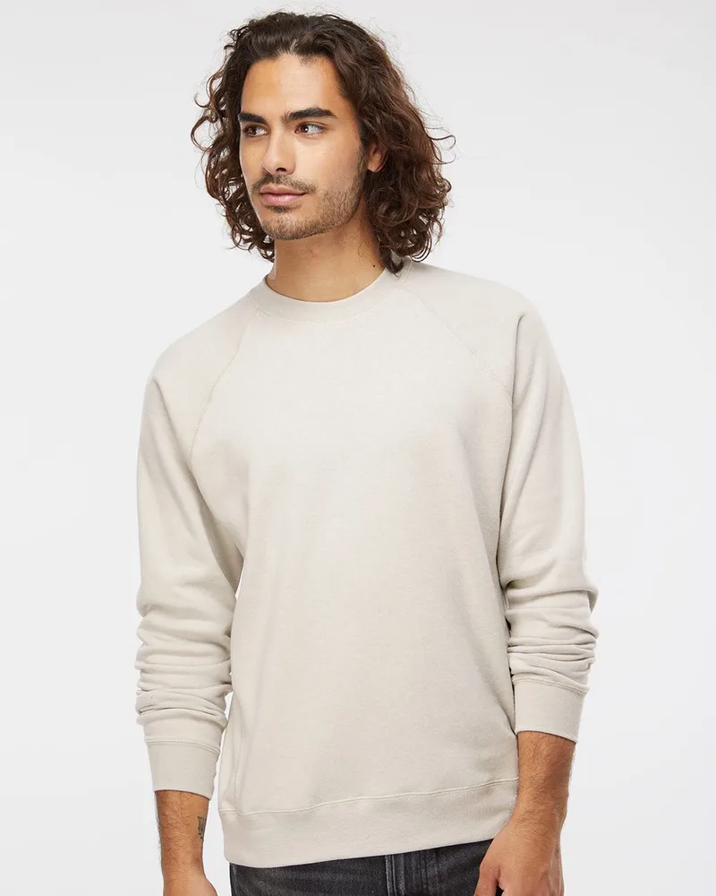 Independent Trading Co.® Unisex Special Blend Raglan Crewneck Sweatshirt view 2