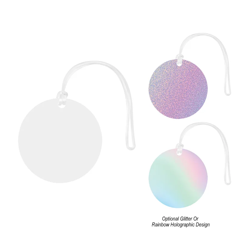 Acrylic Bag Tag - Circle view 3
