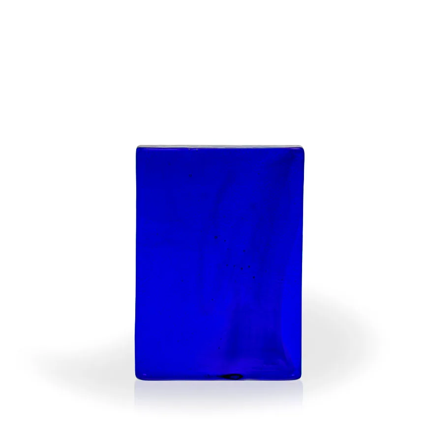 Sargossa Cobalt Vertical Wedge Recycled Glass Award, 7" view 2