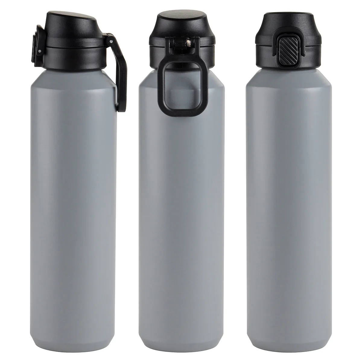 Nexus 27 oz Recycled Aluminum Bottle with Flip-Top Lid and Carabiner view 6