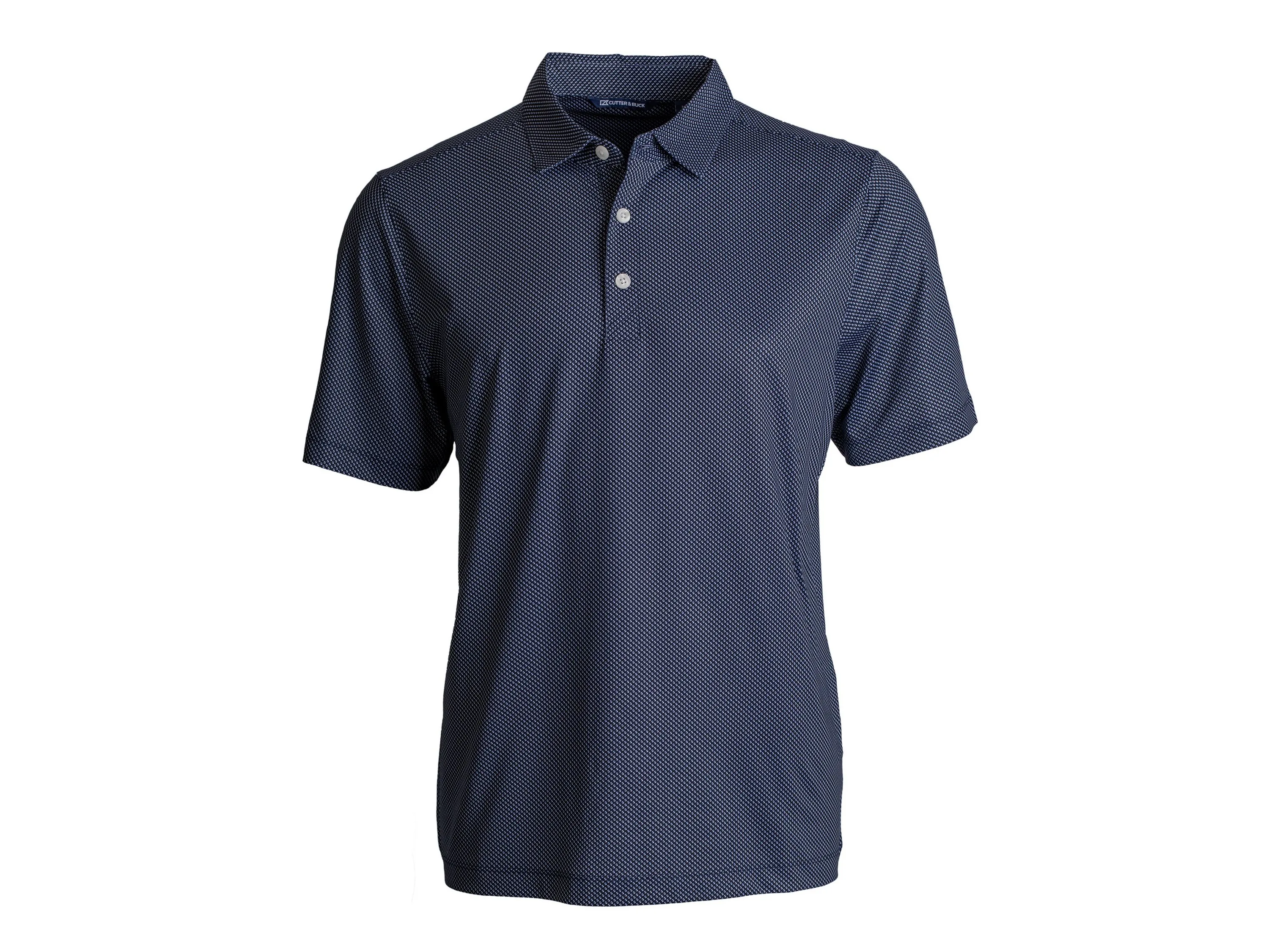 Cutter & Buck Pike Eco Symmetry Print Stretch Recycled Mens Big & Tall Polo view 3