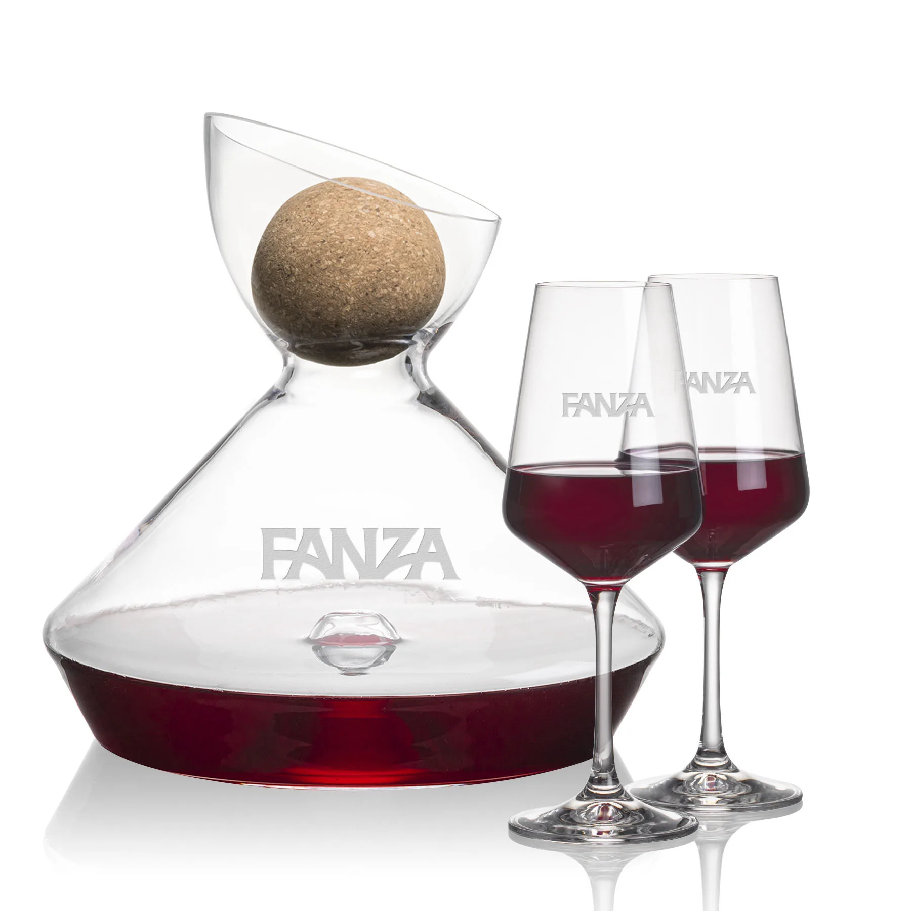 Stemmed Set w/ Cork, Cannes Wine Set, Carafe & 2 Wine