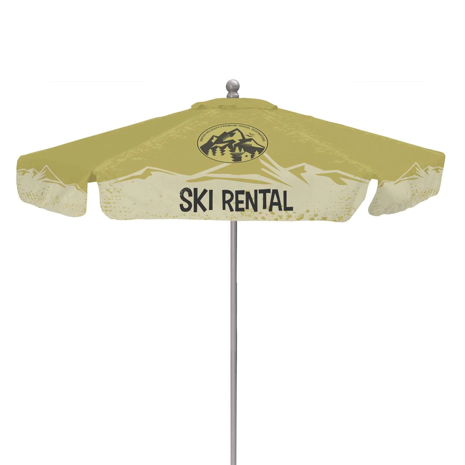 9' Deluxe Market Umbrella SS Dye Sub Kit with Valance