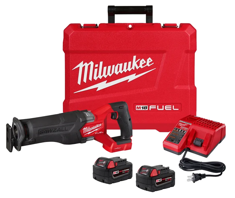 Milwaukee M18 Fuel Sawzall Recip Saw Kit W/ One-Key & 2 Battery
