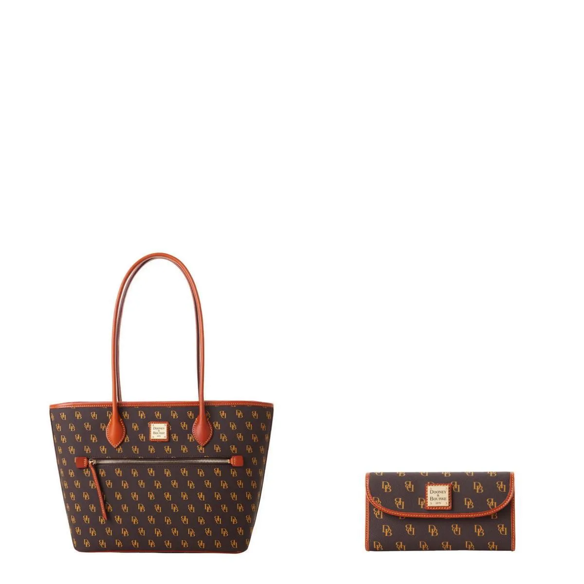 Dooney & Bourke Gretta Tote And Continental Clutch Set