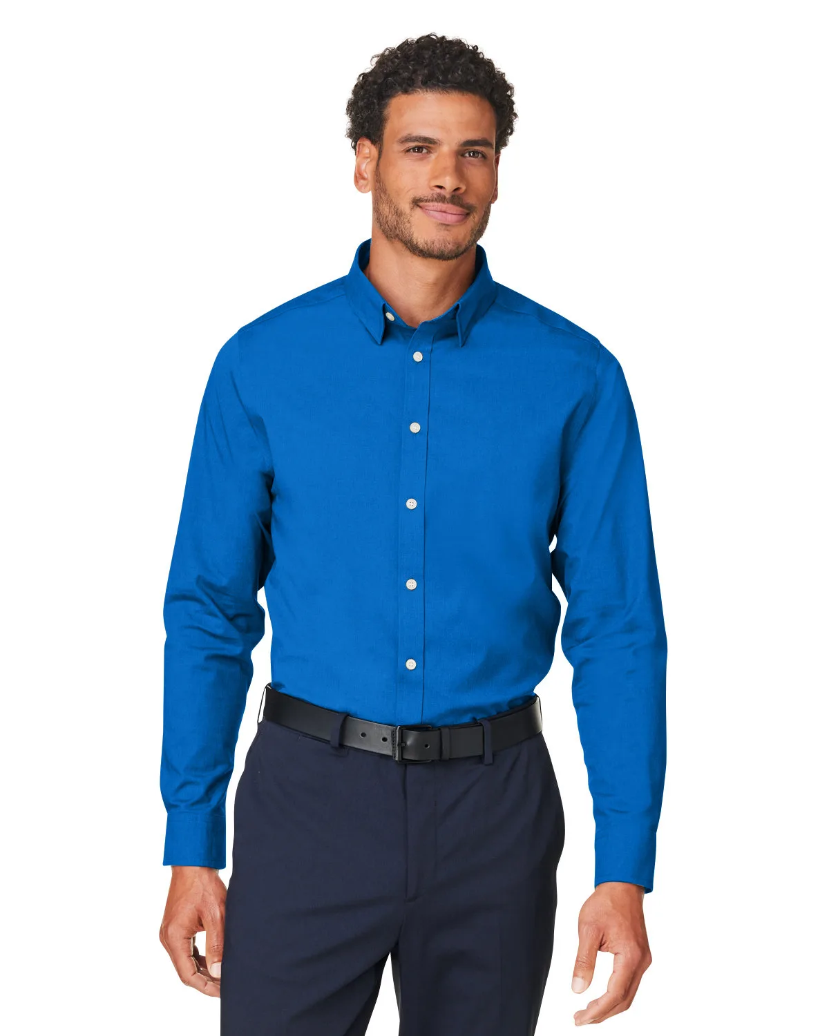 Devon and Jones® Men's CrownLux Performance® Spencer Poplin Dress Shirt