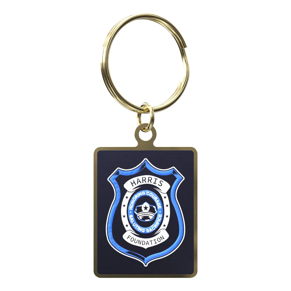 Vibraprint® Bright Rectangle Key Tag (1-1/8" x 1-1/2")