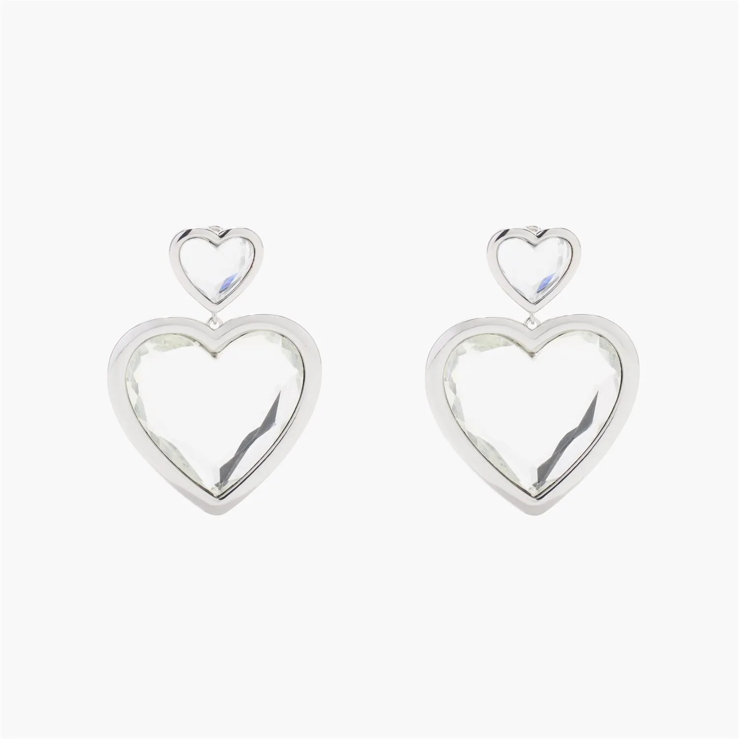 Marc Jacobs Double Heart Hoop Earrings
