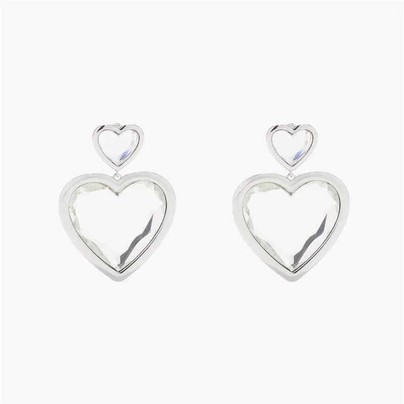 Marc Jacobs Double Heart Hoop Earrings