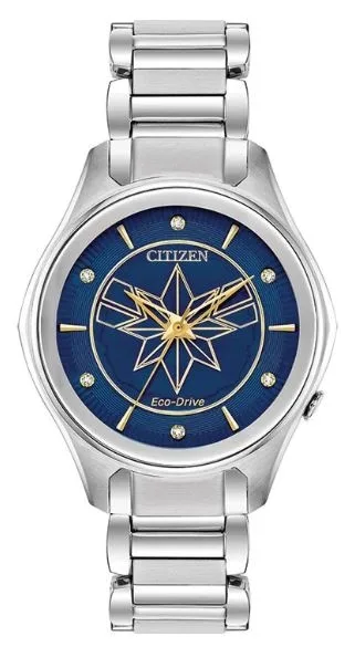 Marvel® by Citizen® Captain Marvel Eco-Drive® Stainless Steel Watch