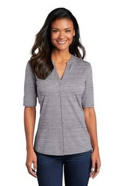 Port Authority ® Women's Stretch Heather Open Neck Top