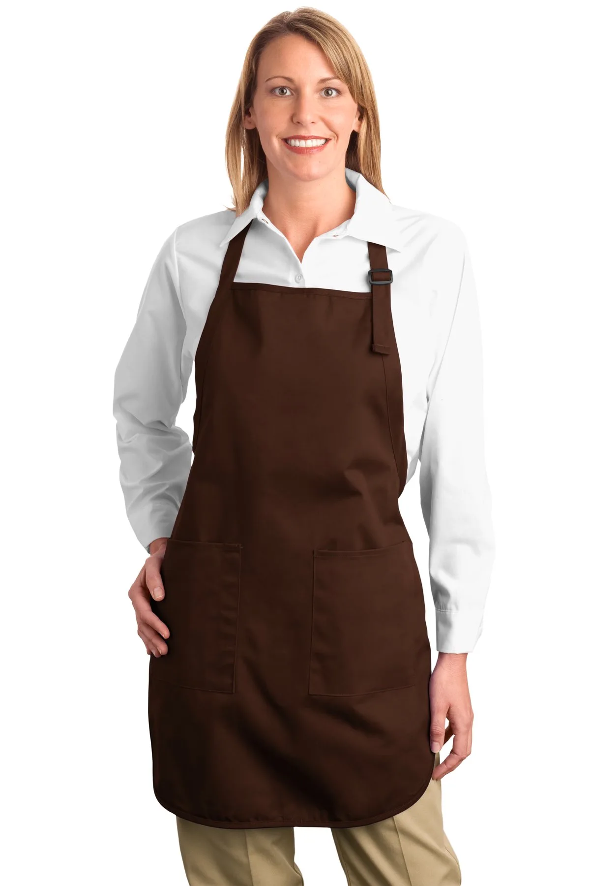 Port Authority® Full-Length Apron with Pockets.