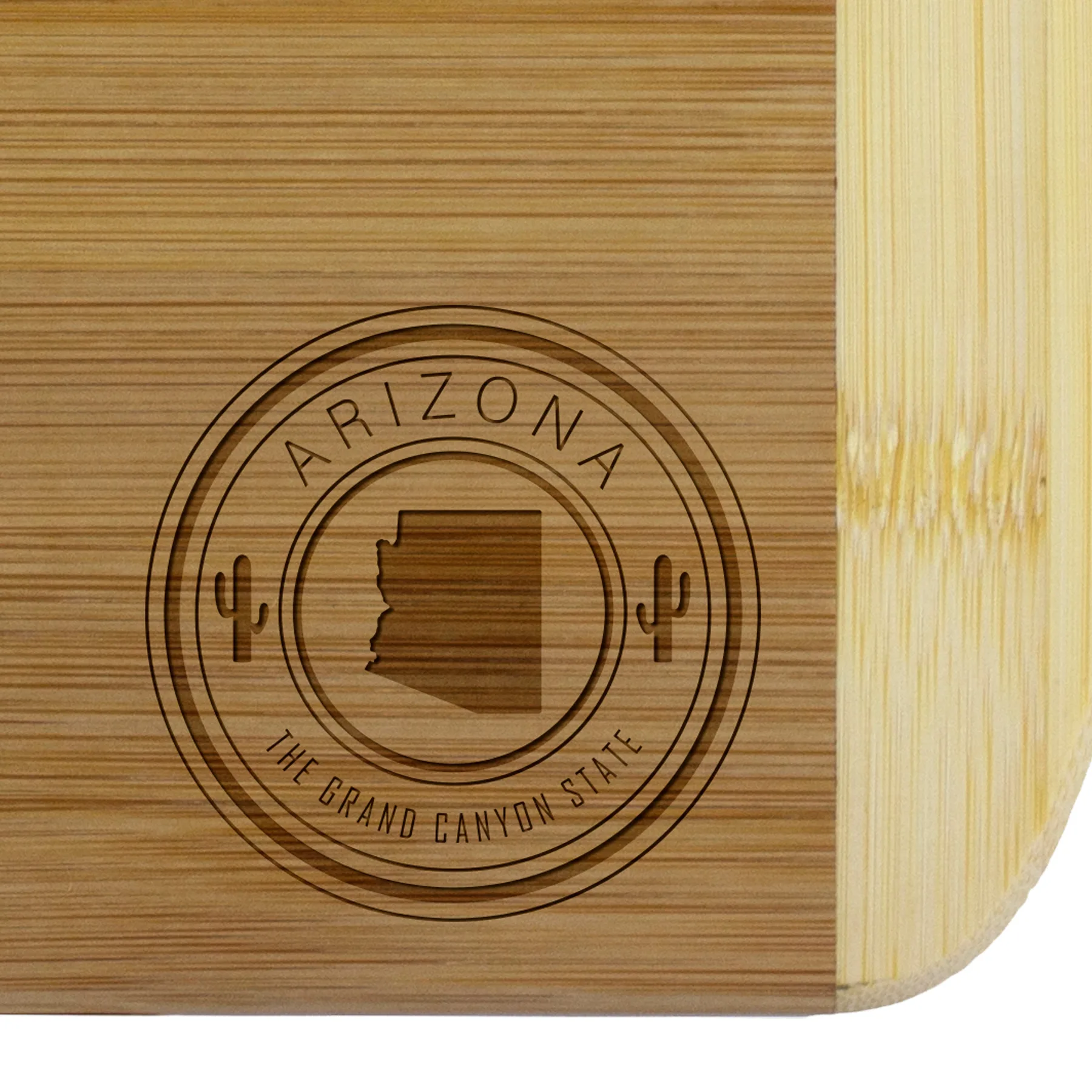 Arizona State Stamp 2-Tone 11" Cutting Board view 2