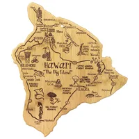 Destination Hawaii Big Island Cutting & Serving Board — Laser Engraved up to 2 Square Inches (1 side/1 location)