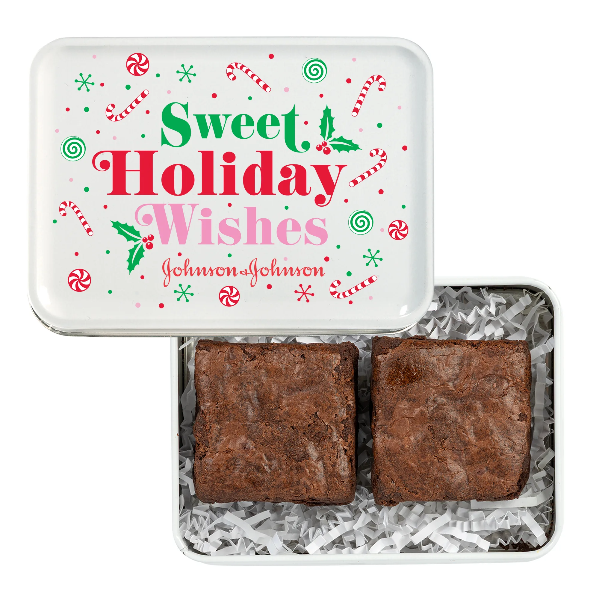 Fresh Beginnings 2 Fudge Brownies in Tin view 2
