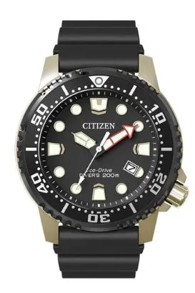 Citizen® Men's Professional Diver Black Eco-Drive® Polyurethane Strap Watch