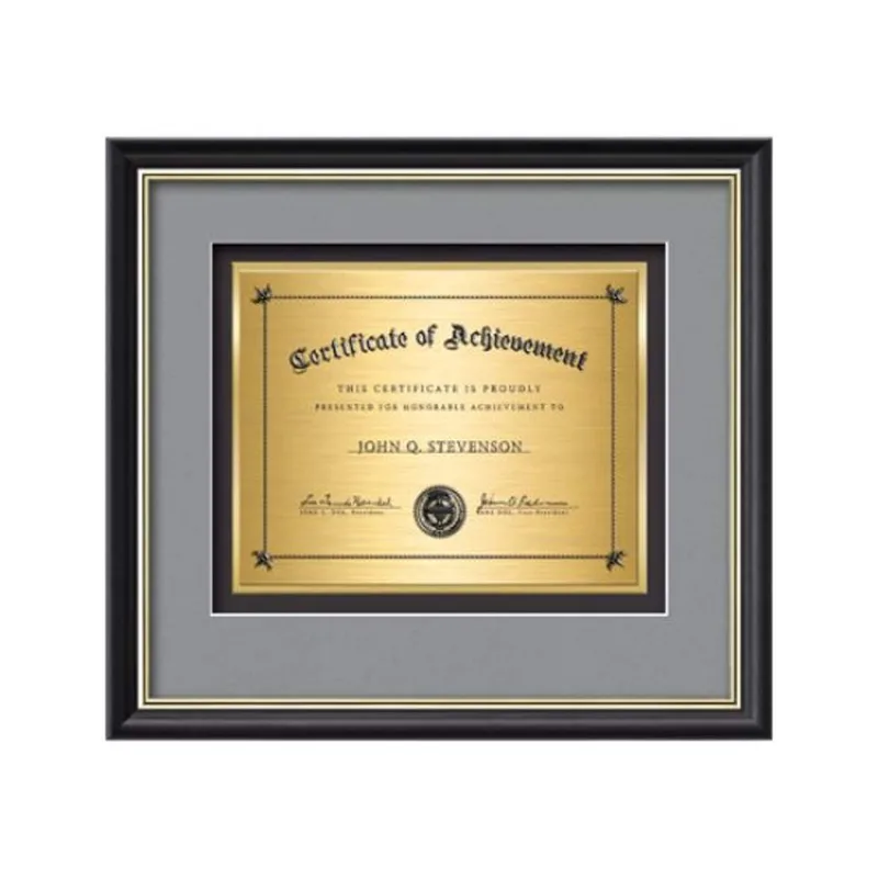 Baron Certificate TexEtch - Mahogany/Silver