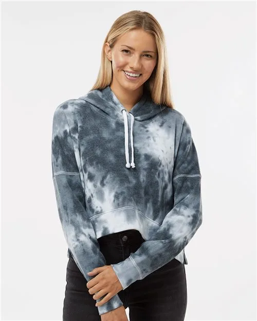 J. America® Women's Crop Hooded Sweatshirt