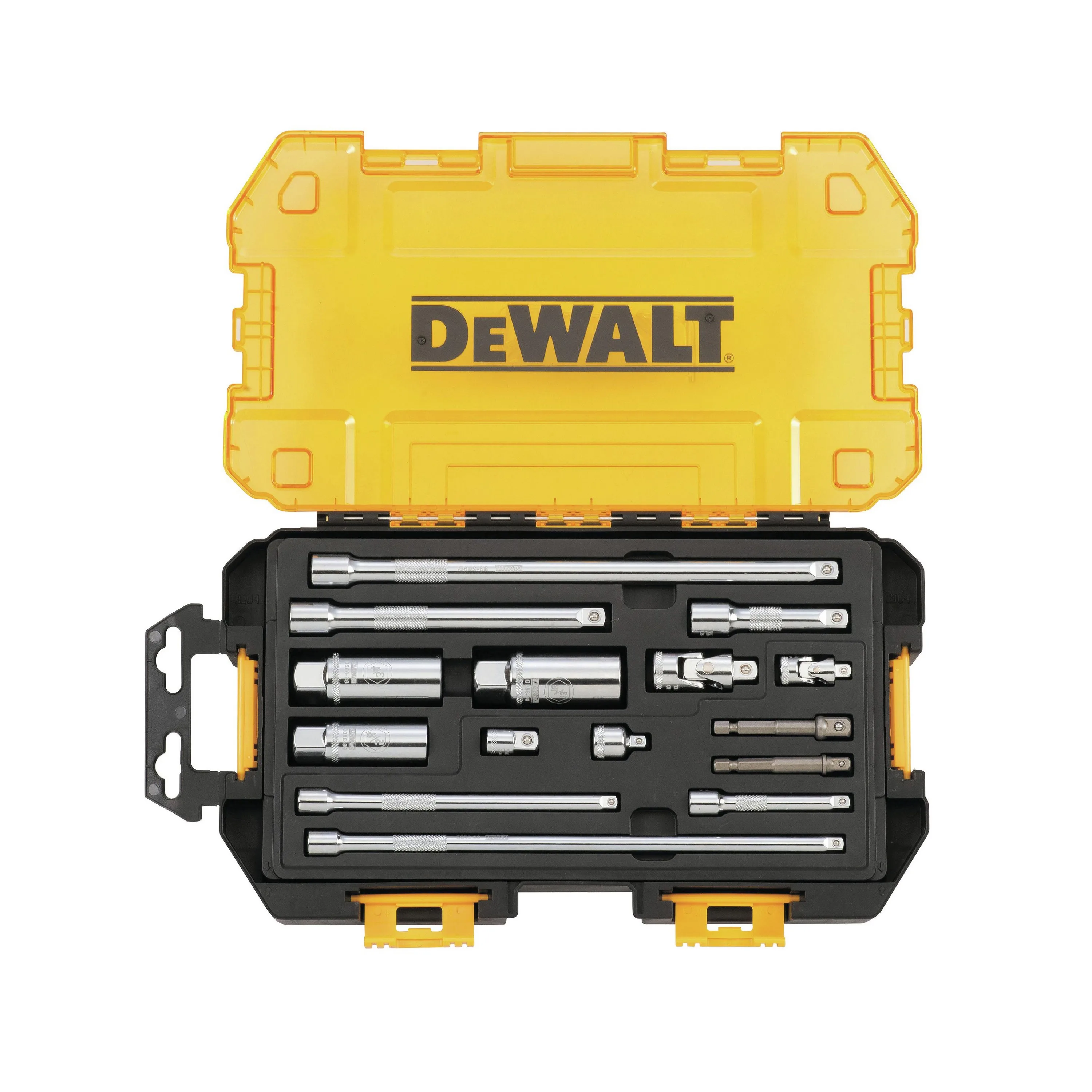 DeWalt 15Pc 1/4" & 3/8" Drive Tool Accessory Set W/ Tough Box