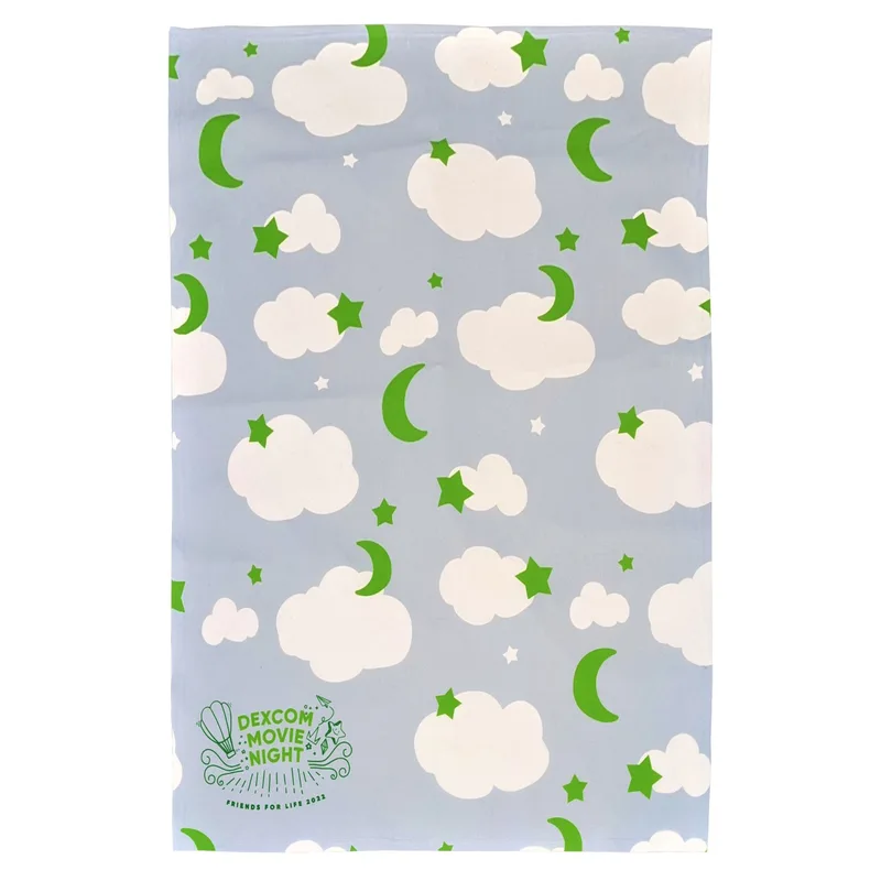 Poly/Spandex Hemmed Swaddle 30"x40" 185gsm Blanket Dye Sublimated (Domestically Decorated)