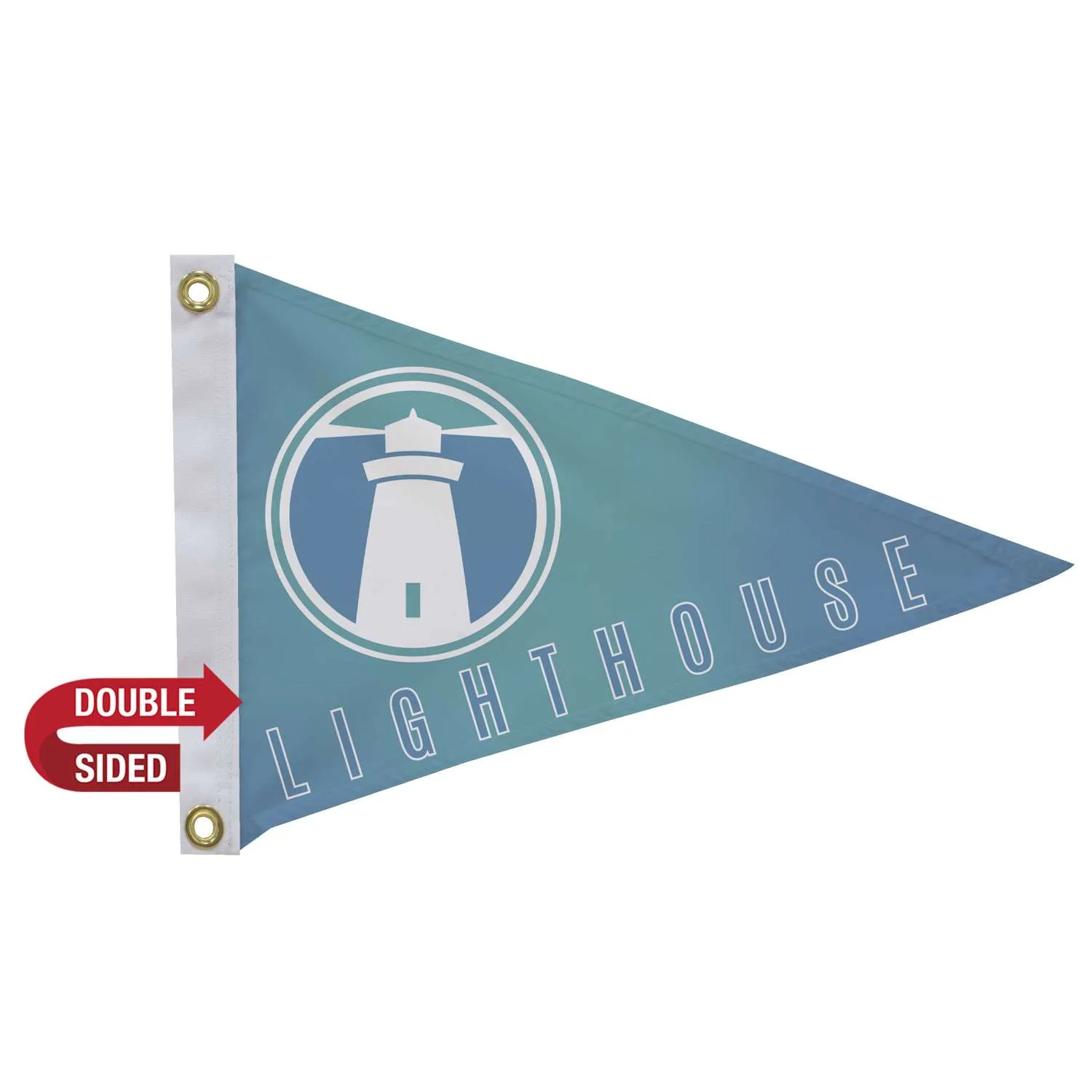 12" x 18' Polyester Pennant Flag Double-Sided