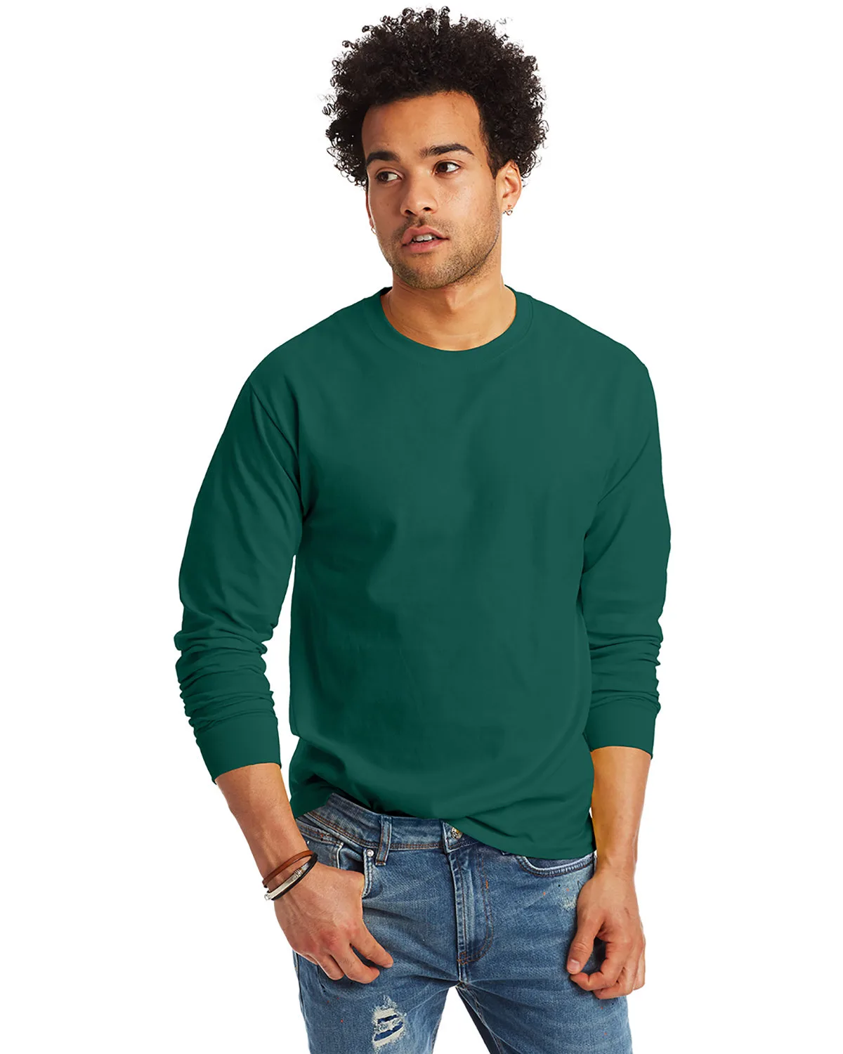 Hanes Printables Unisex Tagless® Long-Sleeve T-Shirt view 4