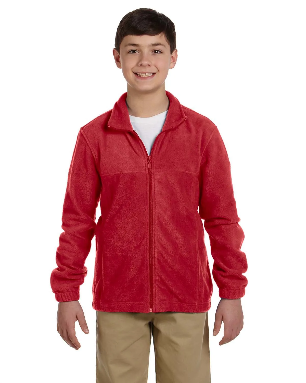 Harriton Youth Full-Zip Fleece view 7