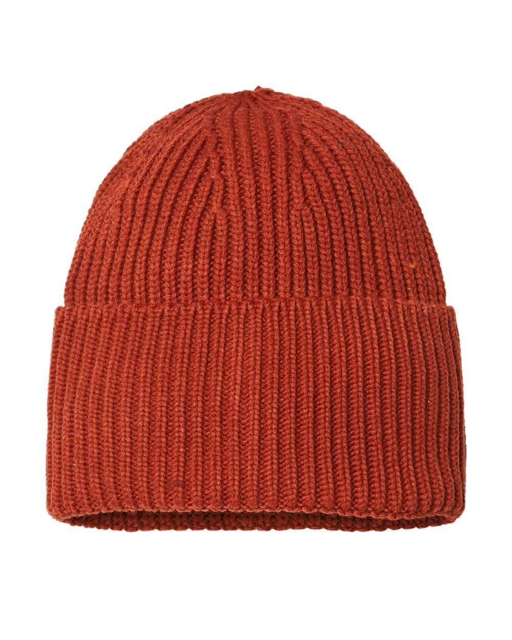 Atlantis Headwear Sustainable Chunky Rib Cuffed Beanie