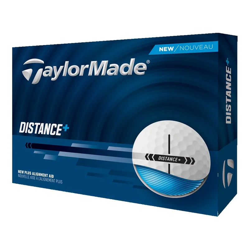 TaylorMade Distance+ Golf Balls - White