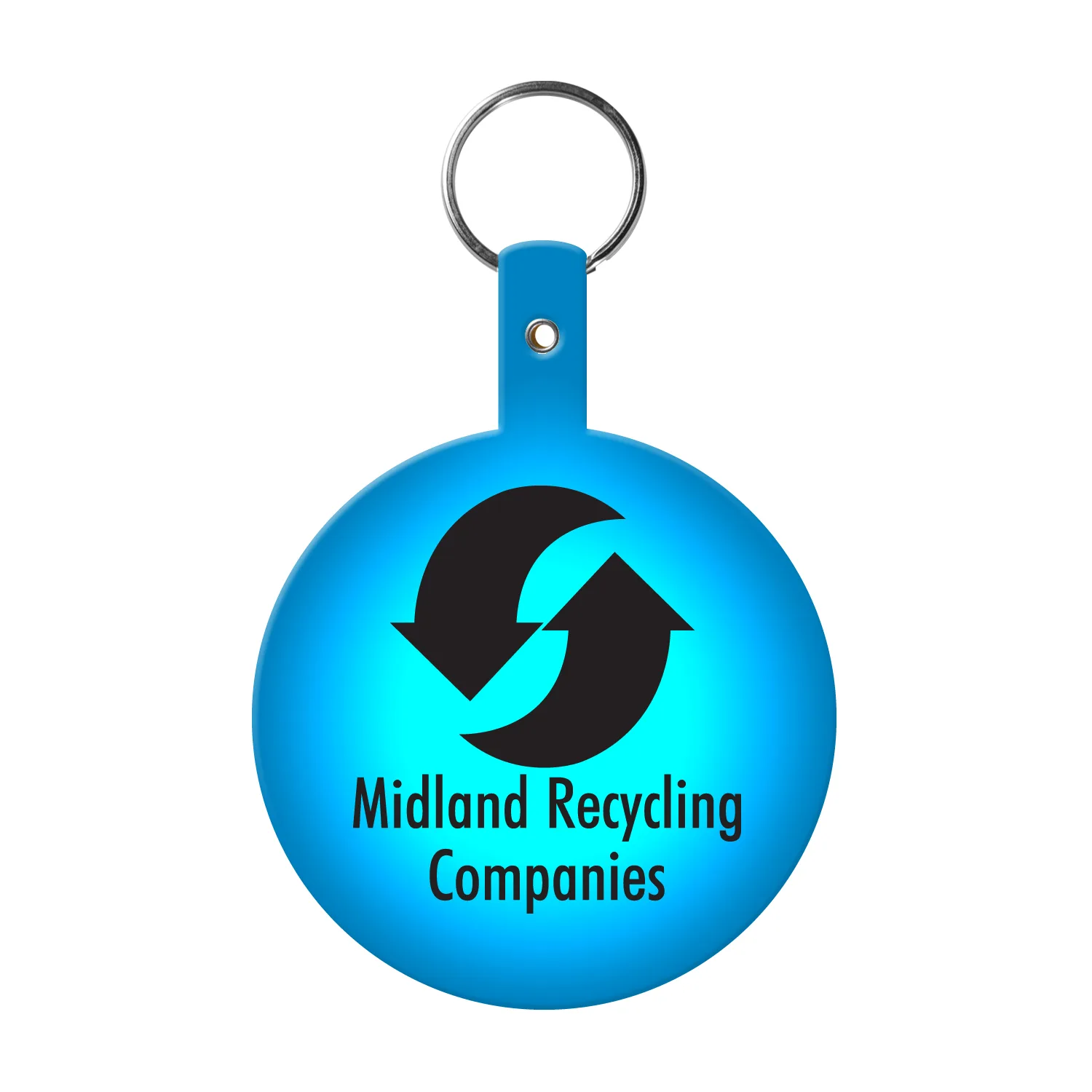 Large Circle Flexible Key Tag view 7