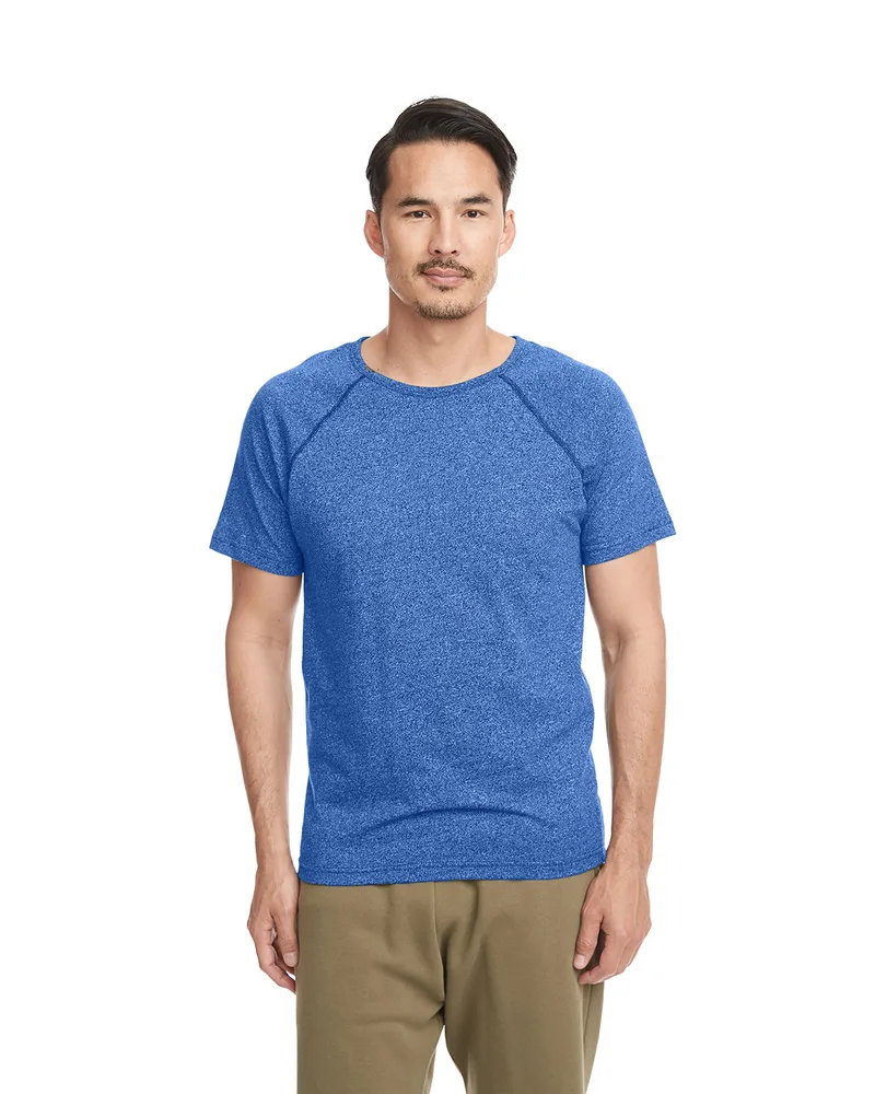 NEXT LEVEL APPAREL Men's Mock Twist Short-Sleeve Raglan T-Shirt view 7