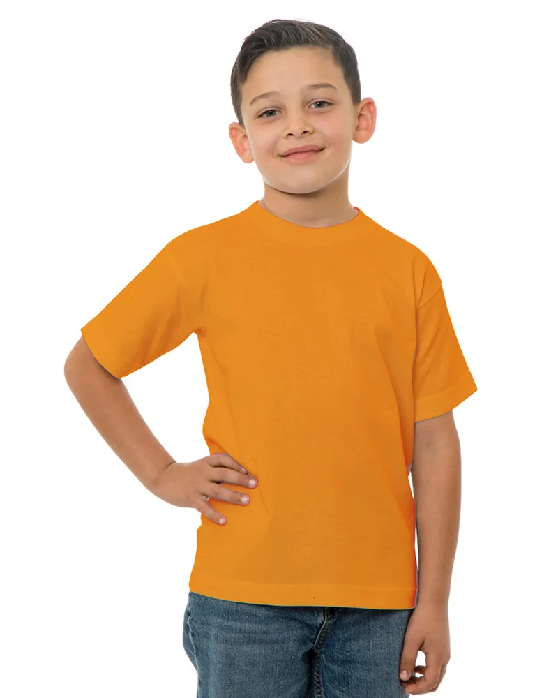 BAYSIDE Youth USA Made Cotton T-Shirt view 3