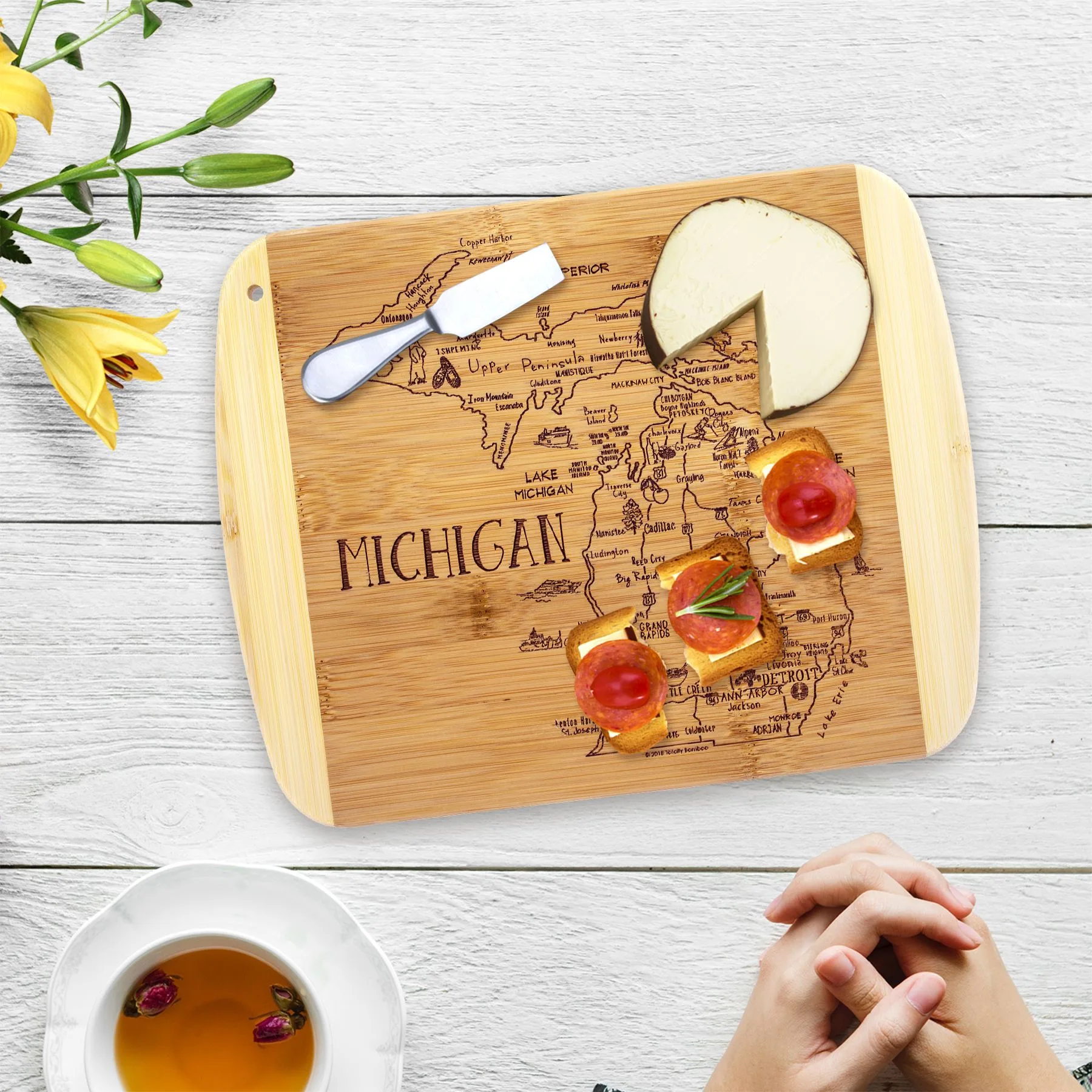 A Slice of Life Michigan Serving & Cutting Board view 2