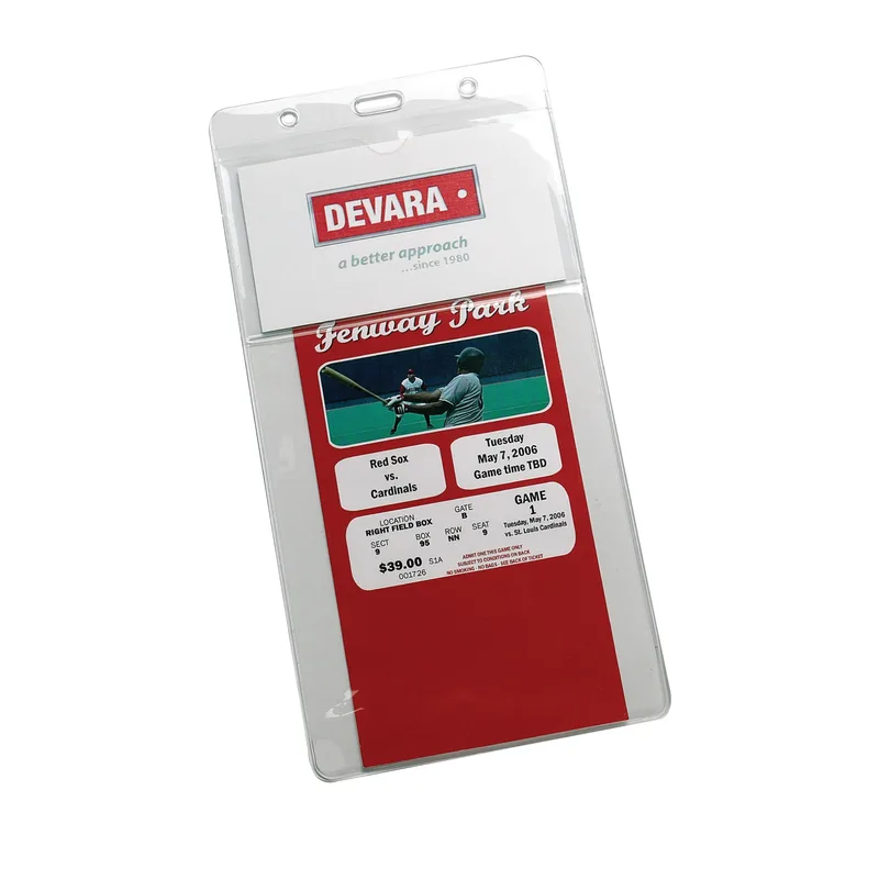 Event Badge Holder W/ Business Card Slot