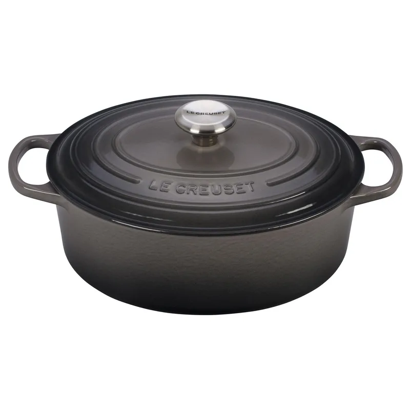Le Creuset 5Qt Signature Cast Iron Oval Dutch Oven Oyster