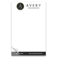 50 Page 5-1/2 x 8-1/2 Paper Note Pad with Magnet — Art Resubmission