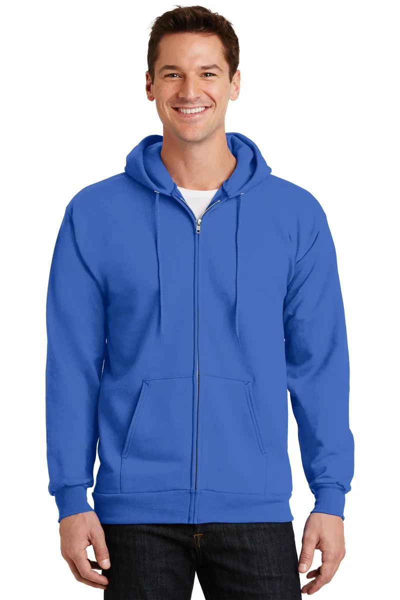 Port & Co™ Essential Fleece Full-Zip Hooded Sweatshirt. view 4