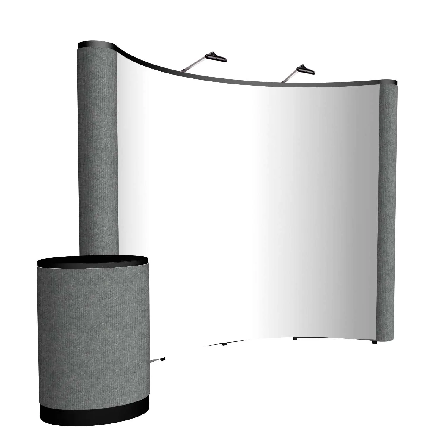 10' Curved ARISE Floor Display Kit (Mural with Fabric Ends) view 2