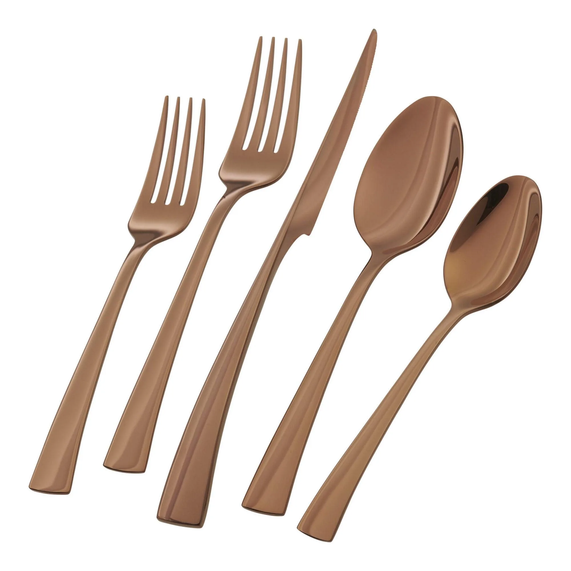 Zwilling Bellasera 20Pc 18/10 Stainless Steel Flatware Set Rose Gold
