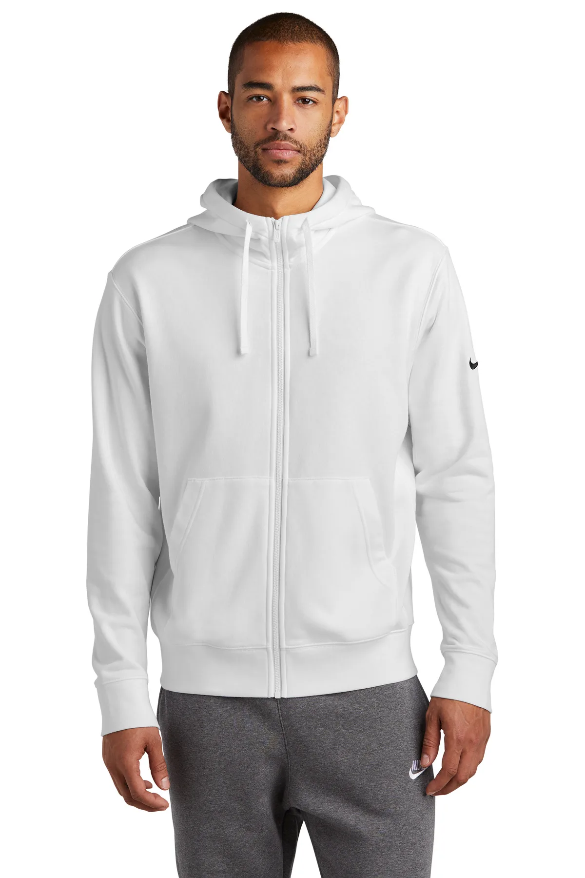 Nike Club Fleece Sleeve Swoosh Full-Zip Hoodie view 5