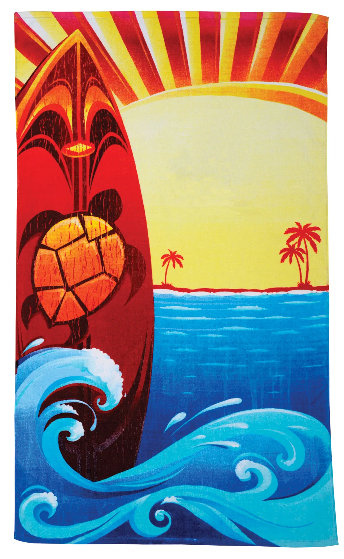 Surf Board Stock Design Beach Towel view 2