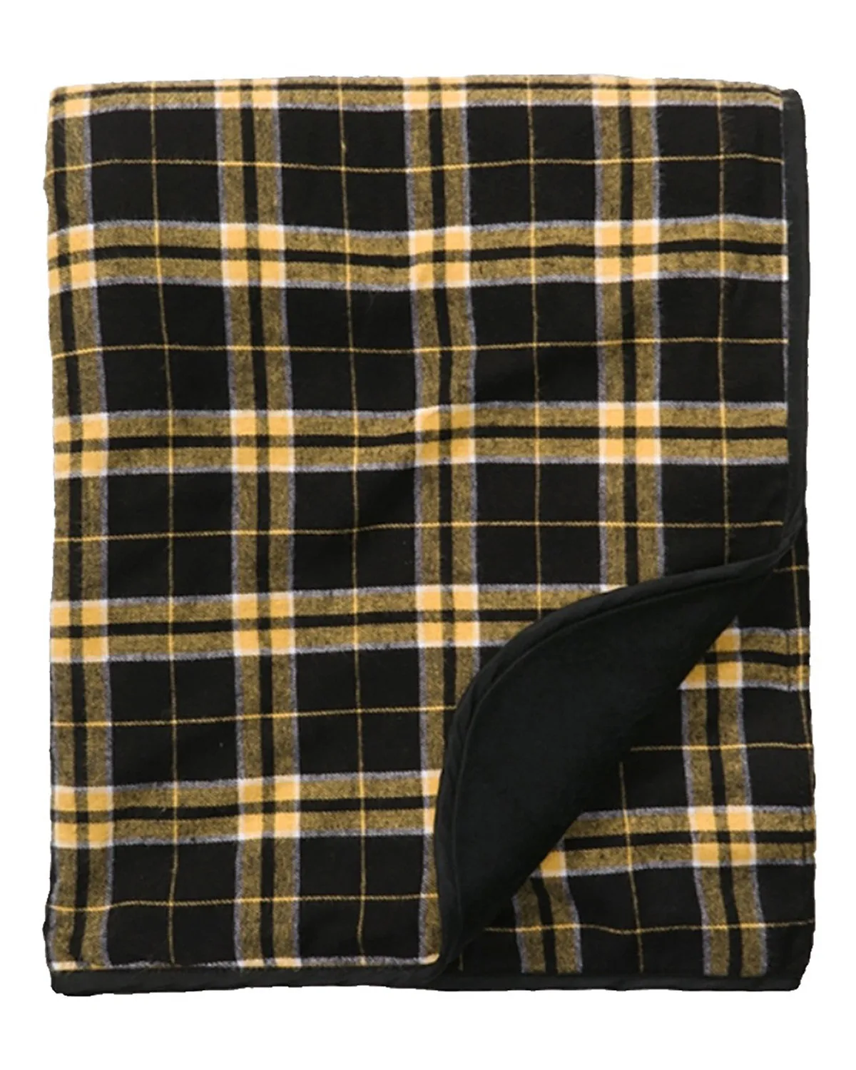 Blck/ Gld Plaid