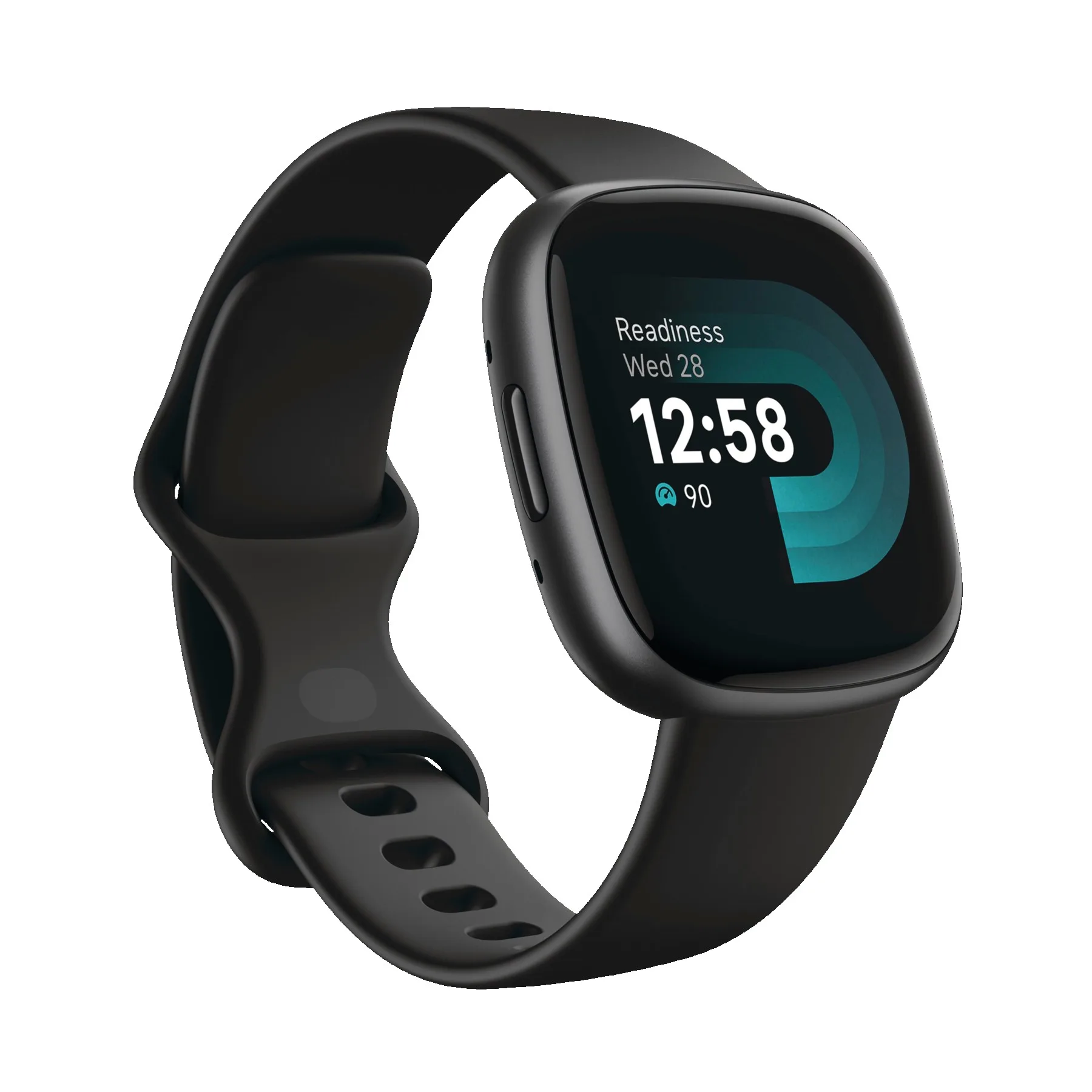 Fitbit Versa 4 Smartwatch - Black/Graphite Aluminum