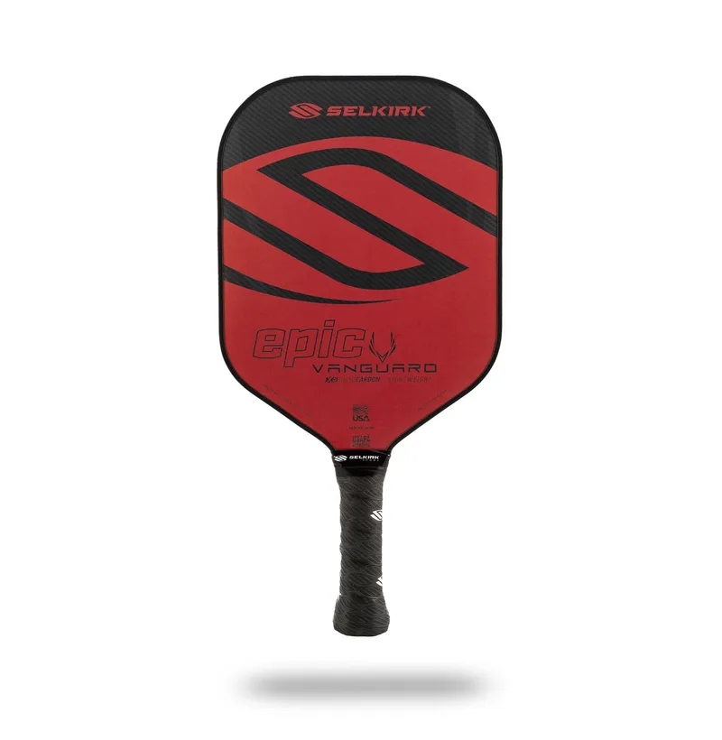 Selkirk Vanguard Hybrid Epic Lightweight Crimson Black Pickleball Paddle