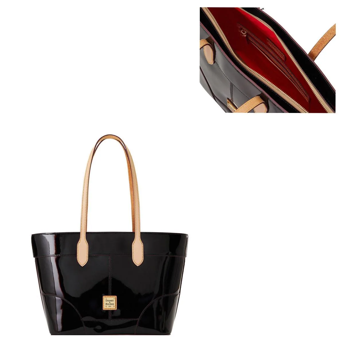 Dooney & Bourke Black Patent Tote