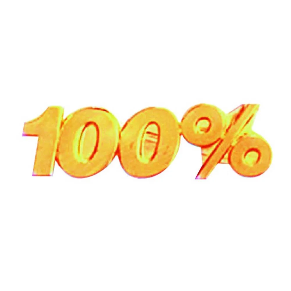 Bright Gold 100% Service Lapel Pin