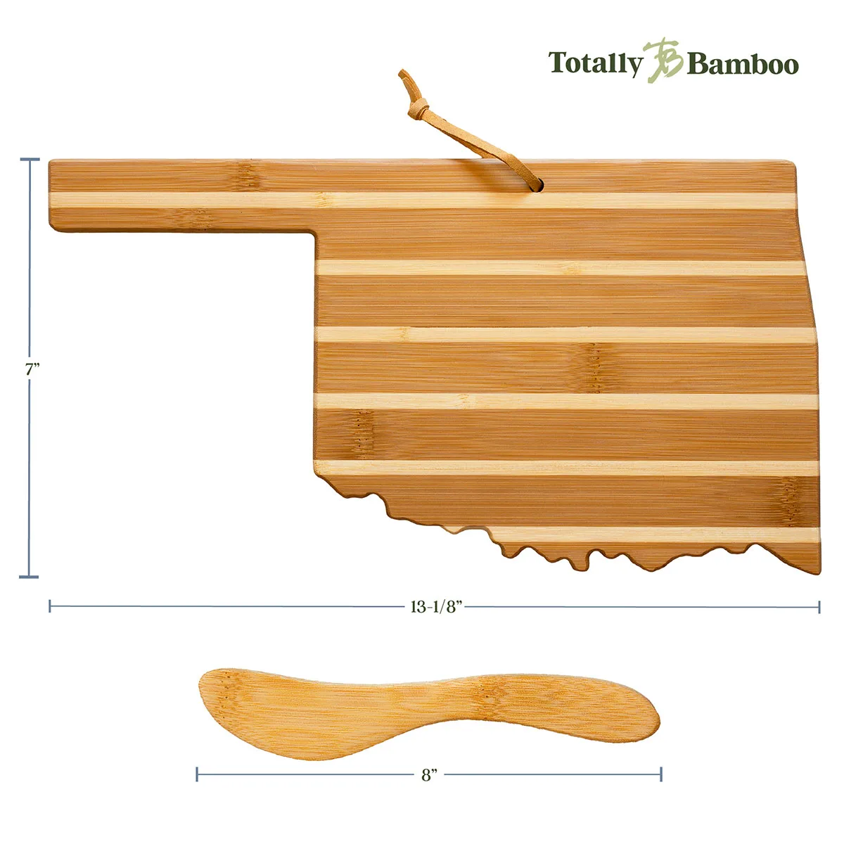 Oklahoma Charcuterie Board with Spreader Knife Gift Set view 3