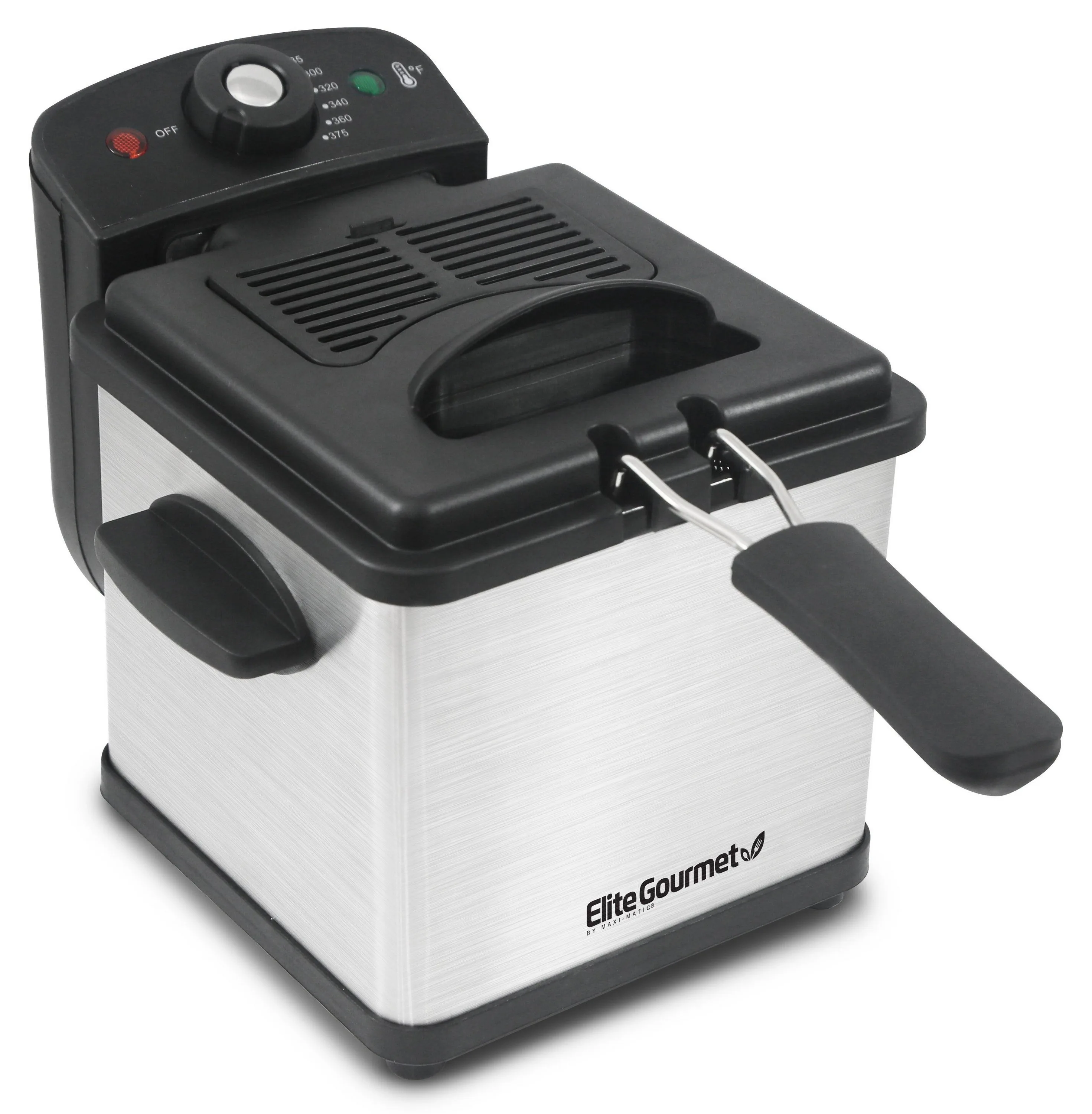 Elite 1.6Qt Immersion Stainless Steel Deep Fryer