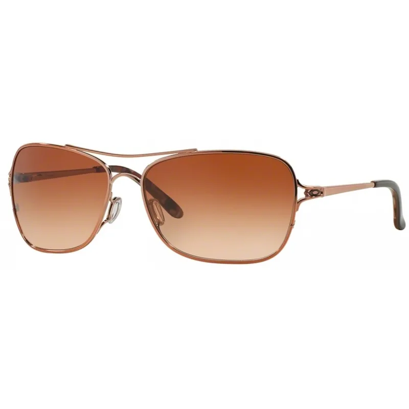 Oakley® Conquest Rose Sunglasses - Rose Gold/Brown Mos w/ VR50 Brown Graduated Lens