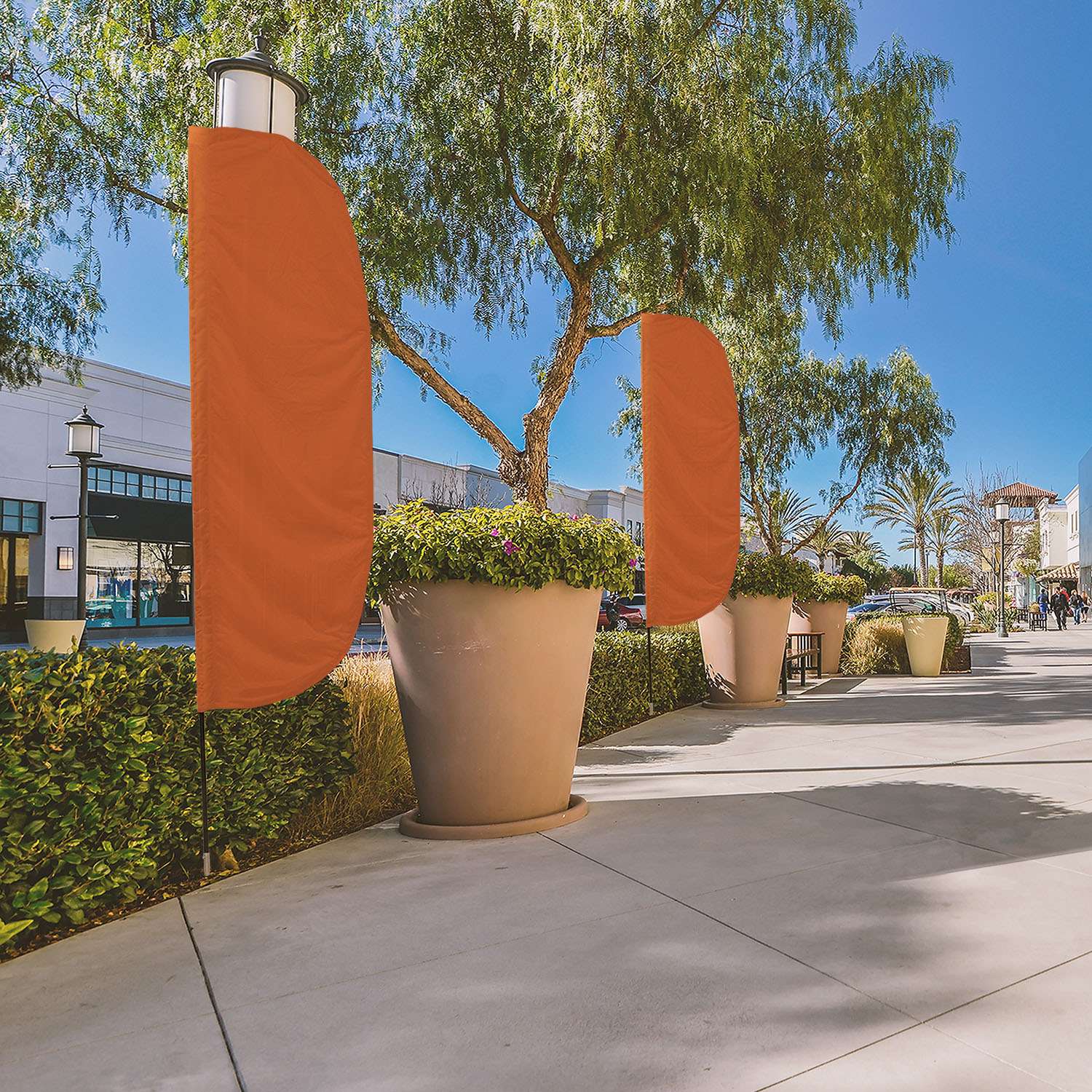 10' Solid-Color Stadium Flutter Flag Kit Single-Sided view 3